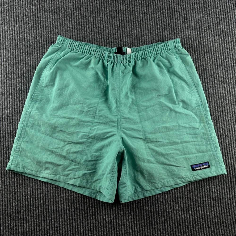 Patagonia Mens Baggies Shorts 5 Inch Inseam Green NetPlus Shells Size S 3081